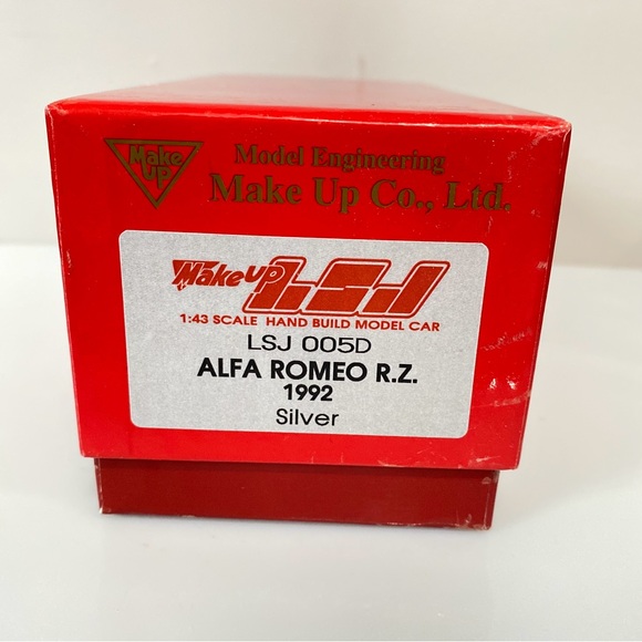 Make Up LSJ 1:43 Scale Alfa Romeo R.Z. Silver 1992 Japan Very Nice Condition. - Picture 12 of 14